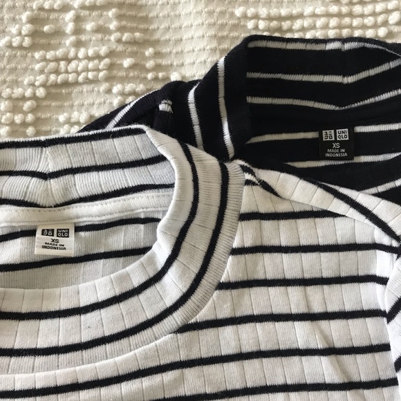 Striped Ribbed Mock Neck Bundle - Picture 4 of 6